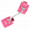KINK - WRIST RESTRAINTS RASPBERRY ROSE WITH RASPBERRY ROSE LINING ADJUSTABLE 20-28 CM X 5.5 CM - Afbeelding 2