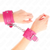 KINK - WRIST RESTRAINTS RASPBERRY ROSE WITH RASPBERRY ROSE LINING ADJUSTABLE 20-28 CM X 5.5 CM - Afbeelding 4