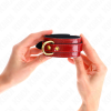 KINK - JOANNA ANGEL WRIST CUFFS RED ADJUSTABLE WITH GOLD CHAIN 16.5-26 CM X 4 CM - Afbeelding 3