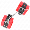KINK - WRIST RESTRAINTS RED WITH BLACK BELT ADJUSTABLE 17-28 CM X 6 CM - Afbeelding 2