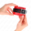 KINK - WRIST RESTRAINTS RED WITH BLACK BELT ADJUSTABLE 17-28 CM X 6 CM - Afbeelding 3