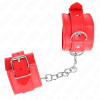 KINK - SIMPLE WRIST RESTRAINTS RED ADJUSTABLE 20-23 CM X 5.5 CM - Afbeelding 2