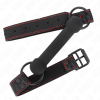 KINK - BONE GAG WITH LEATHERETTE STRAP BLACK ADJUSTABLE 41-57 CM - Afbeelding 2
