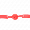 KINK - RED BREATHABLE BALL 4.5 CM GAG 65 x 2.5 CM - Afbeelding 4