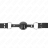 KINK - SOFT AND SOLID BALL 4 CM GAG WITH LEATHERETTE STRAP 62 x 2.5 CM ADJUSTABLE 42-58 CM - Afbeelding 3