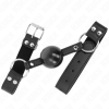 KINK - SOFT AND SOLID BALL 4 CM GAG WITH LEATHERETTE STRAP 62 x 2.5 CM ADJUSTABLE 42-58 CM - Afbeelding 2