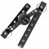 KINK - BALL 4 CM GAG WITH TIP RIVET AND SNAP LOCK 65 x 2 CM - Afbeelding 2