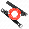KINK - LIP 8 CM GAG WITH RED LEATHERETTE STRAP 63 x 2 CM ADJUSTABLE 39-58 CM - Afbeelding 2