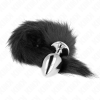 KINK - ANAL PLUG SIZE L 10 X 4 CM WITH SYNTHETIC TAIL 40 CM BLACK - Afbeelding 3