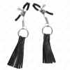 KINK - LEATHERETTE TASSEL NIPPLE CLAMPS 6 CM - Afbeelding 2