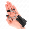 KINK - LEATHERETTE TASSEL NIPPLE CLAMPS 6 CM - Afbeelding 4
