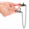 KINK - FLAT CHAIN NIPPLE CLAMPS BLACK 30 CM - Afbeelding 2