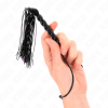KINK - MINI SILICONE WHIP WITH 6 BLACK BEADS 26 CM - Afbeelding 4