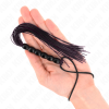 KINK - MINI SILICONE WHIP WITH 6 BLACK BEADS 26 CM - Afbeelding 3