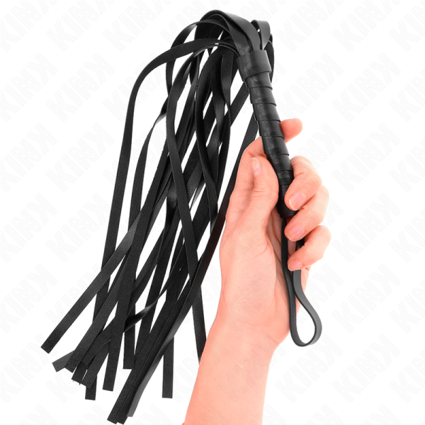KINK - SIMPLE BLACK WHIP 45 CM - Afbeelding 2