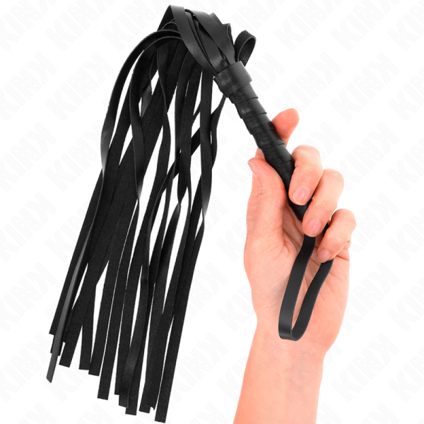 KINK - SIMPLE BLACK WHIP 45 CM - Afbeelding 3