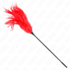 KINK - MULTIPLE RED TICKLE FEATHERS 45 CM - Afbeelding 3