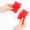 KINK - LACE ELASTIC WRIST RESTRAINTS RED - Afbeelding 4