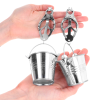 KINK - JAPANESE CLOVER NIPPLE CLAMPS WITH BUCKETS SILVER - Afbeelding 3