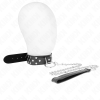 KINK - RING RIVET STRAP NECKLACE WITH BELT 65 CM BLACK ADJUSTABLE 36-50 CM X 3.8 CM - Afbeelding 3