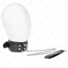 KINK - NECKLACE WITH STRAP 65 CM SILVER BUCKLES ADJUSTABLE 33-46 CM X 5.5 CM - Afbeelding 2