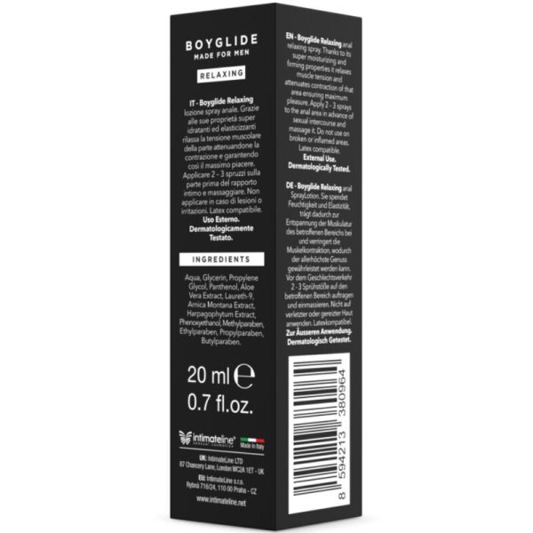 INTIMATELINE - BOYGLIDE ANAL RELAXING SPRAY 20 ML - Afbeelding 2