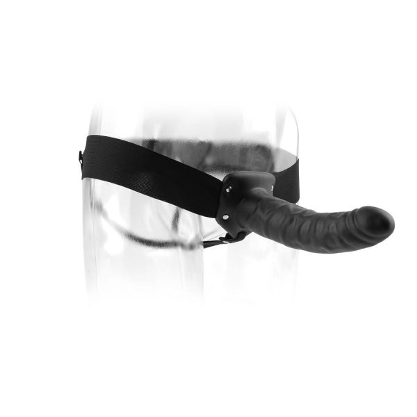 FETISH FANTASY SERIES - 19 CM HOLLOW STRAP-ON BLACK - Afbeelding 2