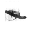 FETISH FANTASY SERIES - 19 CM VIBRATING HOLLOW STRAP-ON BLACK - Afbeelding 2