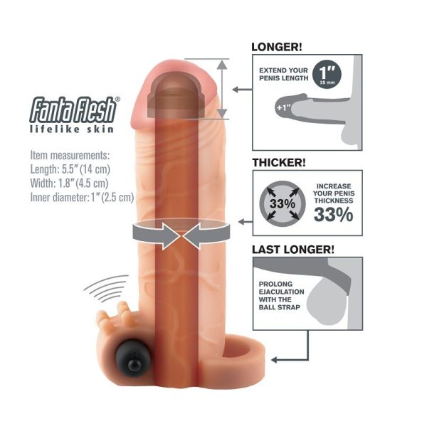 FANTASY X- TENSIONS - VIBRATING REAL FEEL 1 EXTENSION - Afbeelding 2