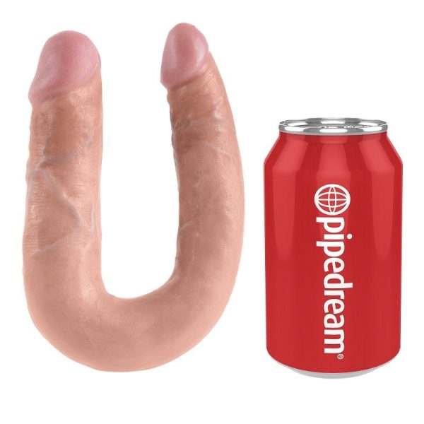 KING COCK - U-SHAPED MEDIUM DOUBLE TROUBLE FLESH 13.9 CM - Afbeelding 4