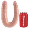 KING COCK - U-SHAPED LARGE DOUBLE TROUBLE FLESH 17.8 CM - Afbeelding 4