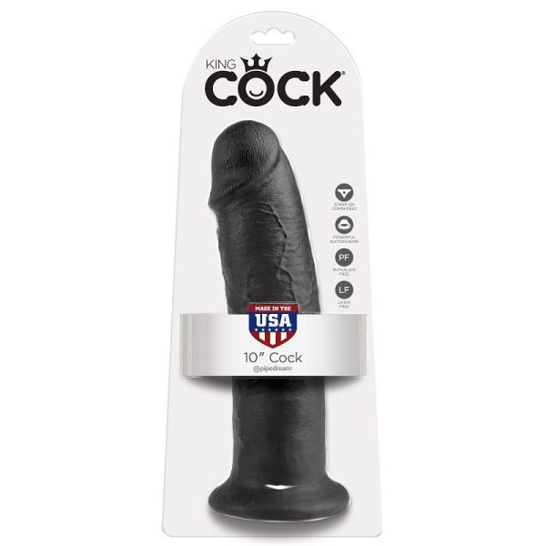 KING COCK - 10 DILDO BLACK 25 CM - Afbeelding 6
