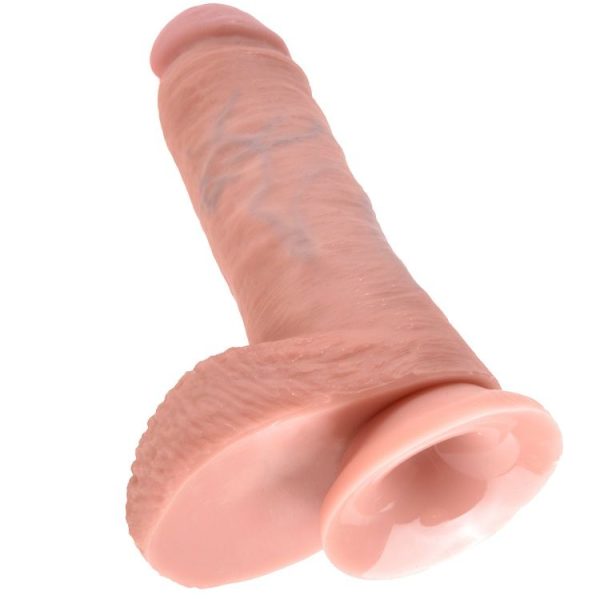 KING COCK - 8 DILDO FLESH WITH BALLS 20.3 CM - Afbeelding 5