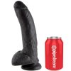 KING COCK - 9 DILDO BLACK WITH BALLS 22.9 CM - Afbeelding 3