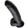 KING COCK - 9 DILDO BLACK WITH BALLS 22.9 CM - Afbeelding 4