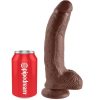 KING COCK - 9 DILDO BROWN WITH BALLS 22.9 CM - Afbeelding 3