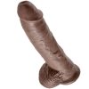 KING COCK - 10 DILDO BROWN WITH BALLS 25.4 CM - Afbeelding 4