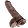KING COCK - 10 DILDO BROWN WITH BALLS 25.4 CM - Afbeelding 5