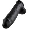 KING COCK - 12 DILDO BLACK WITH BALLS 30.48 CM - Afbeelding 2