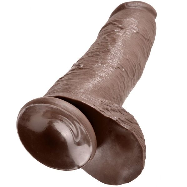 KING COCK - 12 DILDO BROWN WITH BALLS 30.48 CM - Afbeelding 2