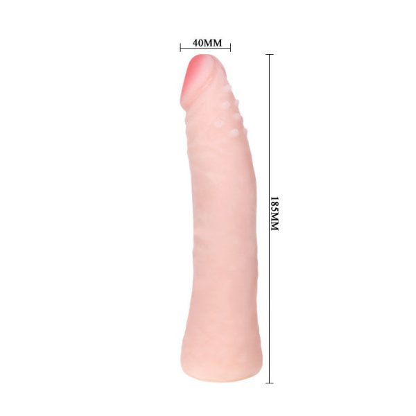 BAILE - REALISTIC SKIN TOUCH SILICONE DILDO 19 CM RANDOM BOX COLOR - Afbeelding 5