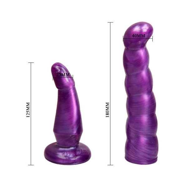 BAILE - LILAC FEMALE ANAL AND VAGINAL HARNESS GPOINT 17 CM - Afbeelding 7