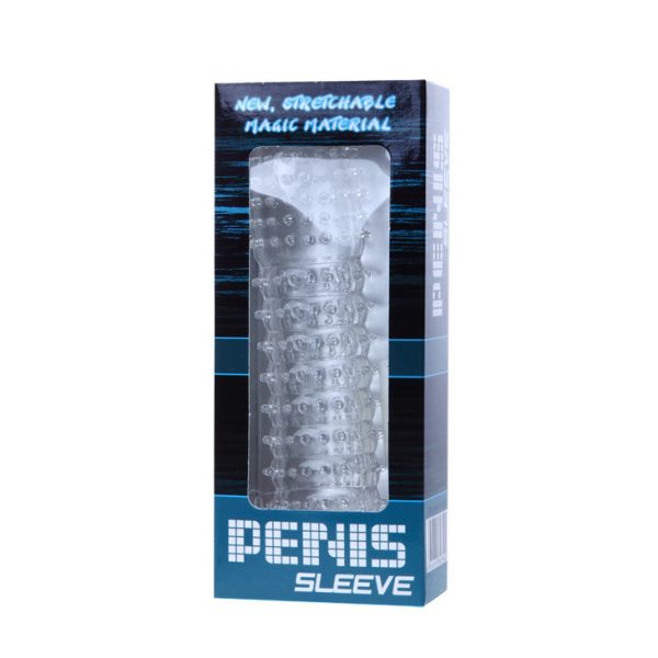 BAILE - PENIS SHEATH WITH STIMULATING POINTS PURPLE 14 CM - Afbeelding 4