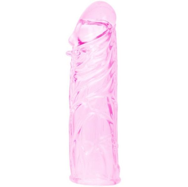 BAILE - PINK STIMULATING SILICONE PENIS COVER 13 CM - Afbeelding 7