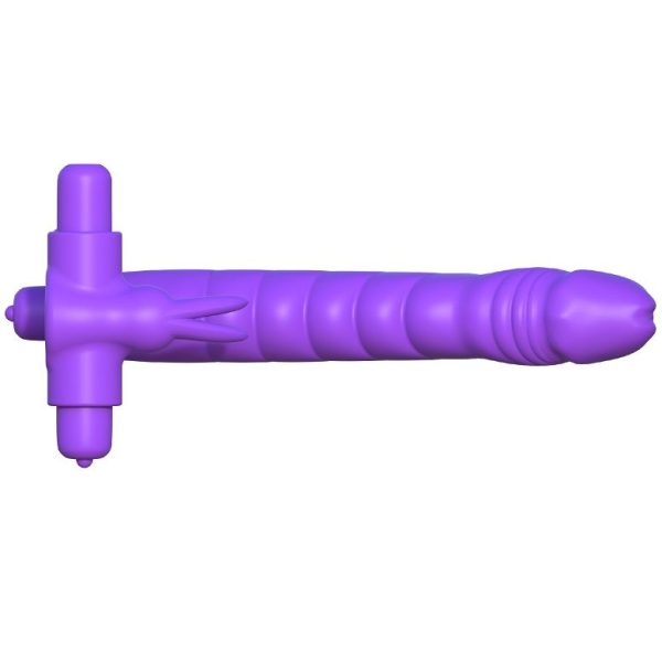 FANTASY C-RINGZ - SILICONE DOUBLE VIBRATOR RABBIT - Afbeelding 5