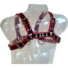 LEATHER BODY - CHAIN HARNESS III BLACK / RED - Afbeelding 2