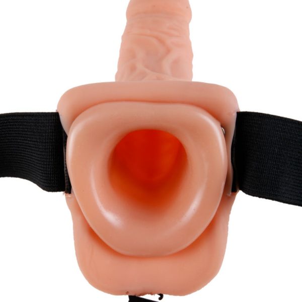 FETISH FANTASY SERIES - SERIES 9 HOLLOW STRAP-ON WITH BALLS 22.9CM FLESH - Afbeelding 2