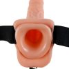 FETISH FANTASY SERIES - SERIES 11 HOLLOW STRAP-ON VIBRATING WITH BALLS 27.9CM FLESH - Afbeelding 2