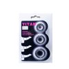 BAILE - TITAN SET 3PCS COCK RING BLACK 2.8 + 2.4 + 1.9 CM - Afbeelding 5