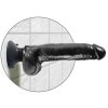 KING COCK - 23 CM VIBRATING COCK WITH BALLS BLACK - Afbeelding 4